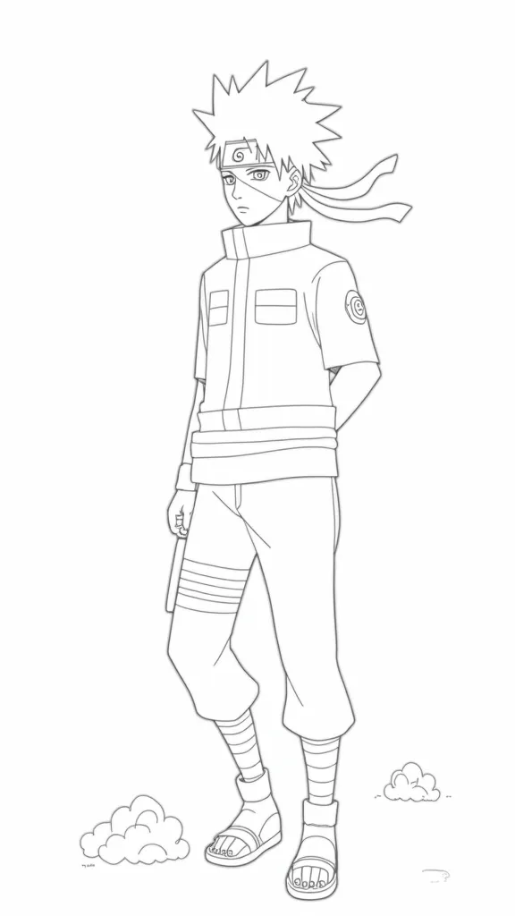 kakashi naruto coloring pages